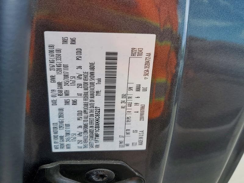 2019 FORD F-150 XL R 12