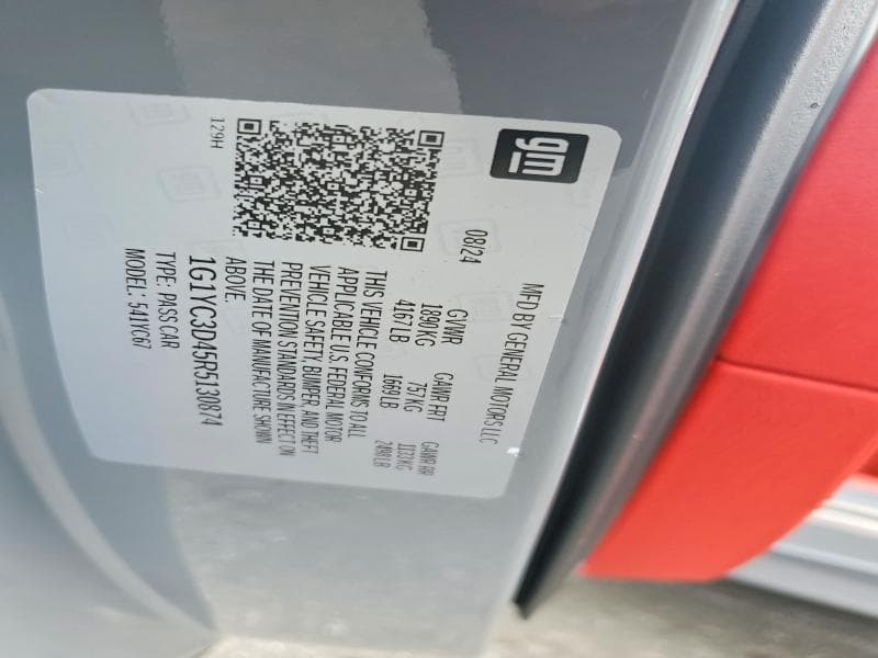 2024 CHEVROLET CORVETTE STINGRAY 3LT 12