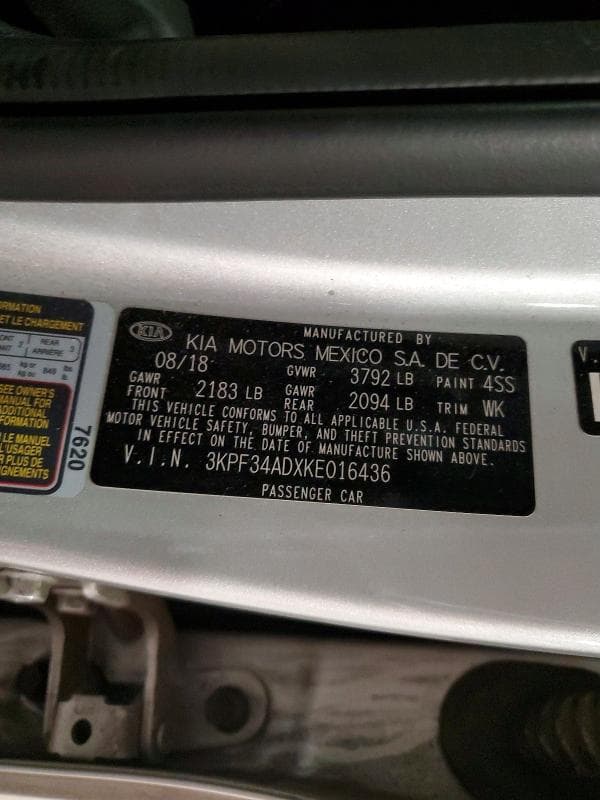 2019 KIA FORTE S 12