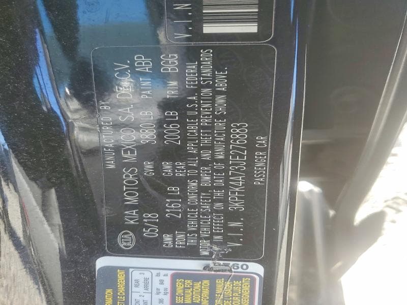 2018 KIA FORTE LX 13