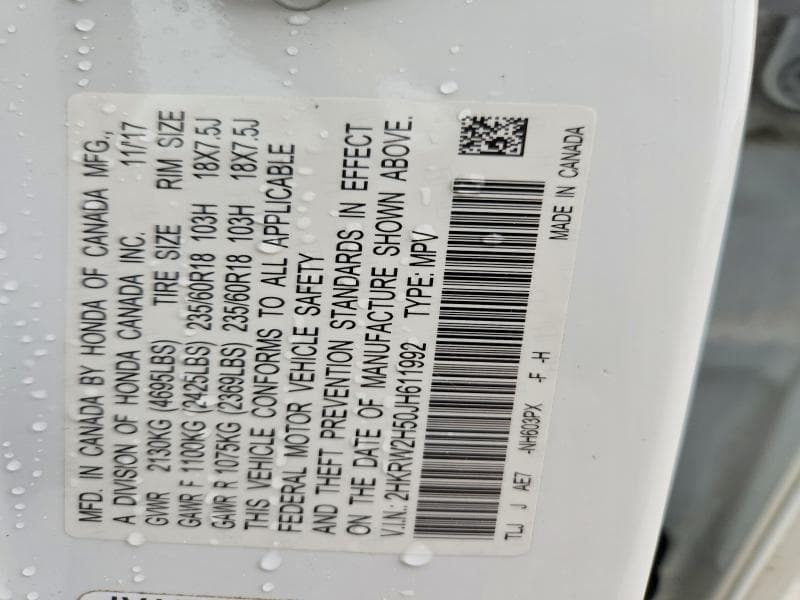 2018 HONDA CR-V EX 14