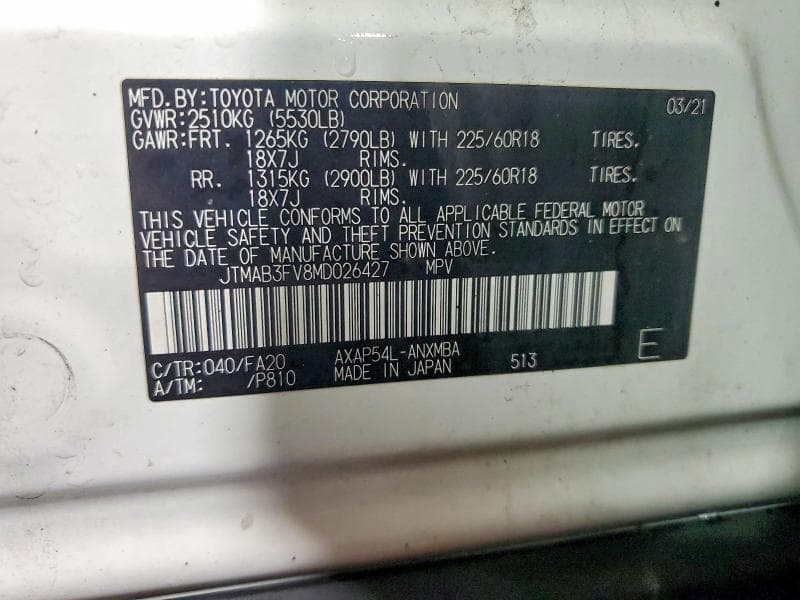 2021 TOYOTA RAV4 PRIME SE 14