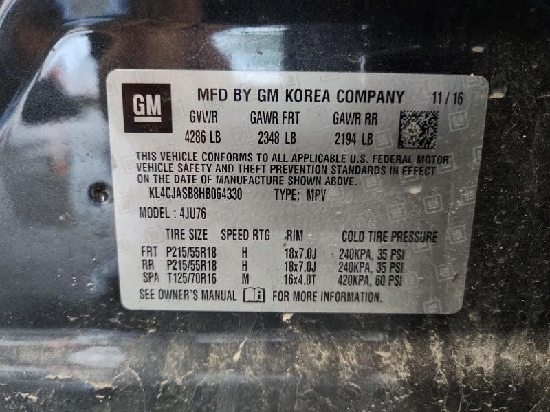 2017 BUICK ENCORE PREFERRED 12