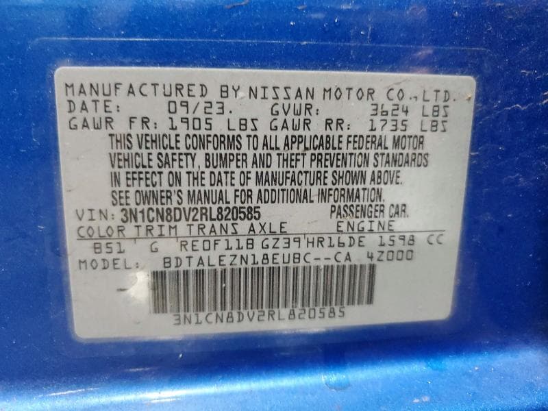 2024 NISSAN VERSA S 13