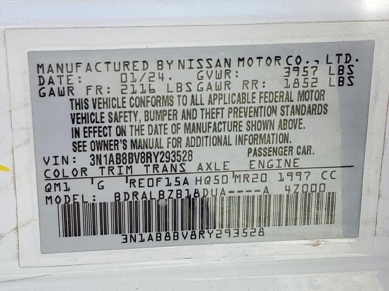 2024 NISSAN SENTRA S 13