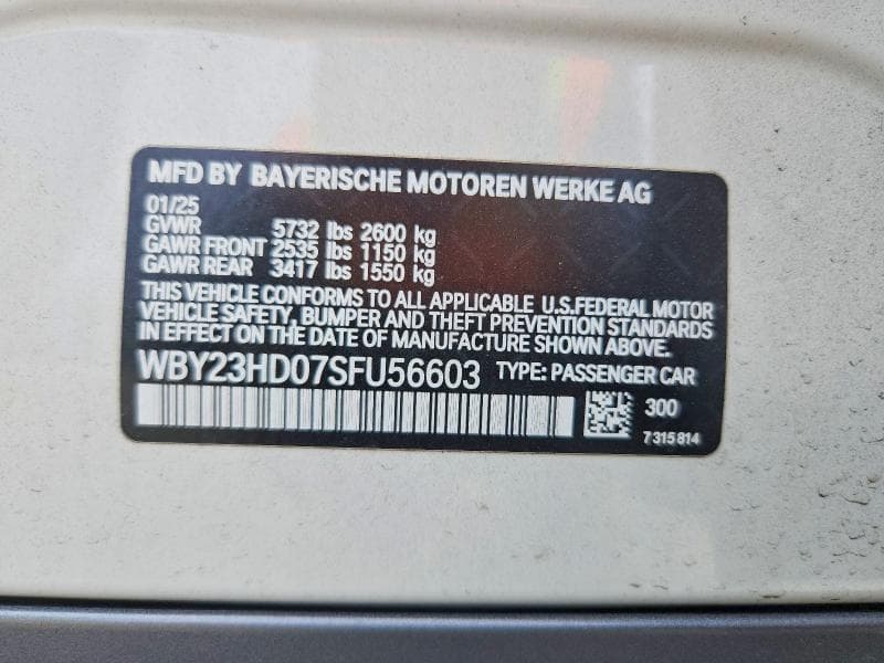 2025 BMW I4 EDRIVE 40 12