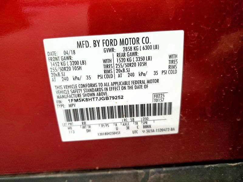 2018 FORD EXPLORER PLATINUM 13