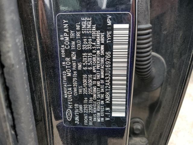 2018 HYUNDAI KONA SE 12