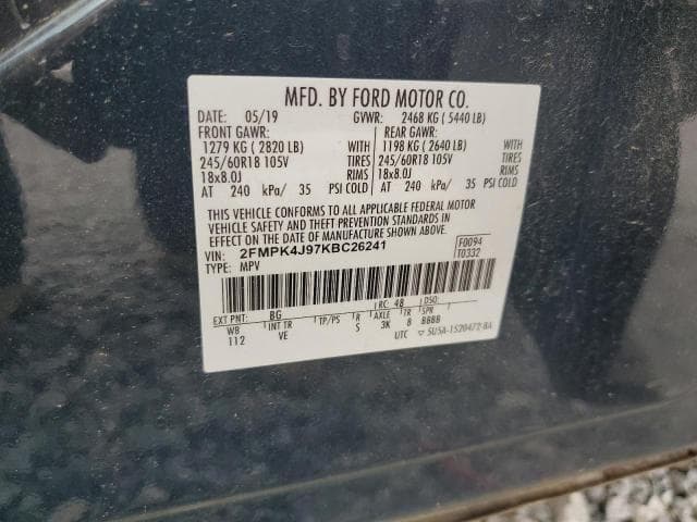 2019 FORD EDGE SEL 13