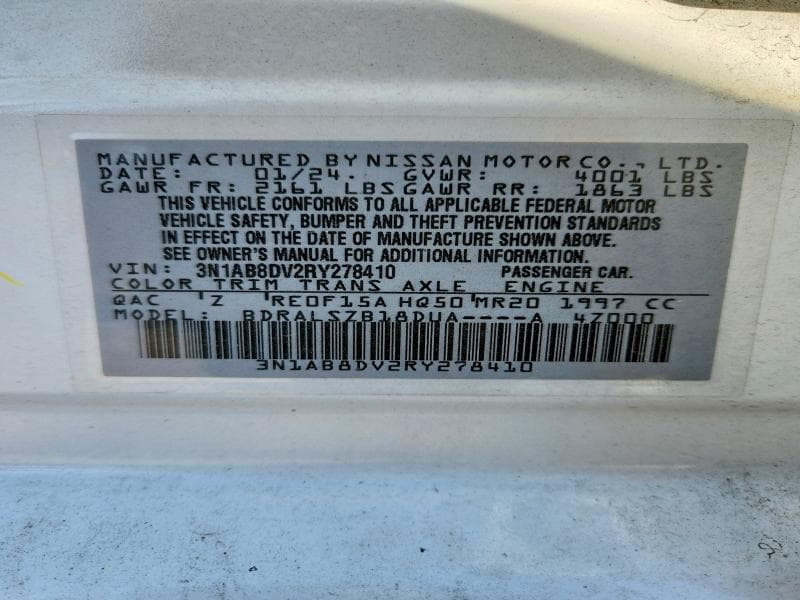 2024 NISSAN SENTRA SR 12