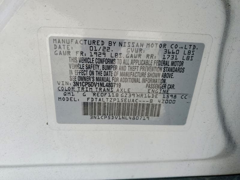 2022 NISSAN KICKS SR 13