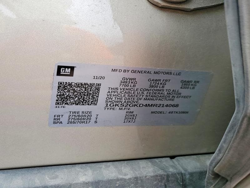 2021 GMC YUKON XL K1500 SLT 13