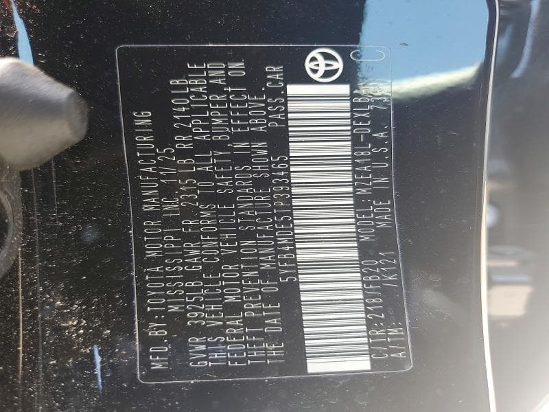 2026 TOYOTA COROLLA LE 13