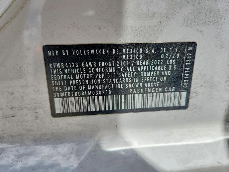 2020 VOLKSWAGEN JETTA SEL 12
