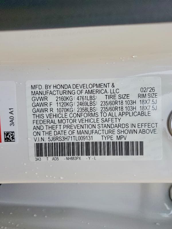 2026 HONDA CR-V EXL 14