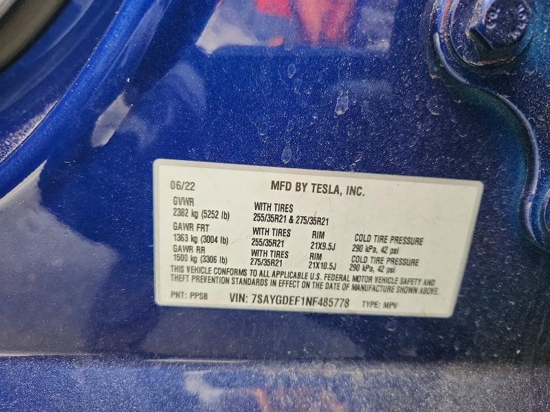 2022 TESLA MODEL Y 12
