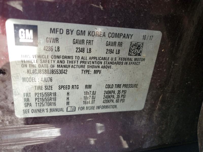 2018 BUICK ENCORE PREFERRED II 13