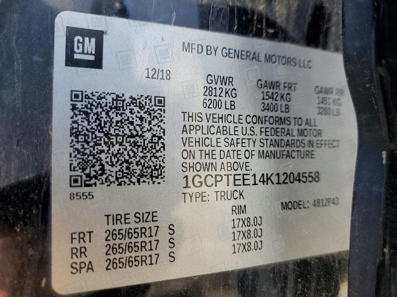 2019 CHEVROLET COLORADO ZR2 13