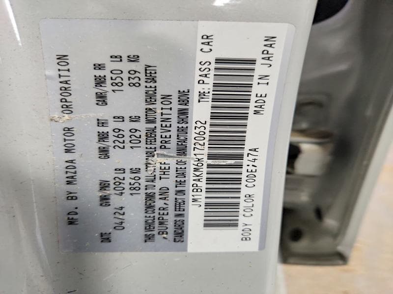 2024 MAZDA 3 SELECT SPORT SELECT SPORT 12