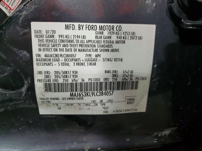 2020 FORD ECOSPORT TITANIUM 12