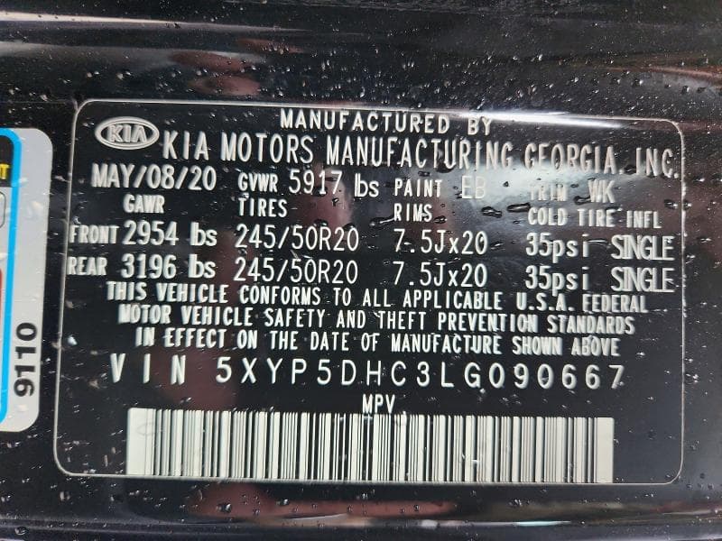 2020 KIA TELLURIDE SX 14