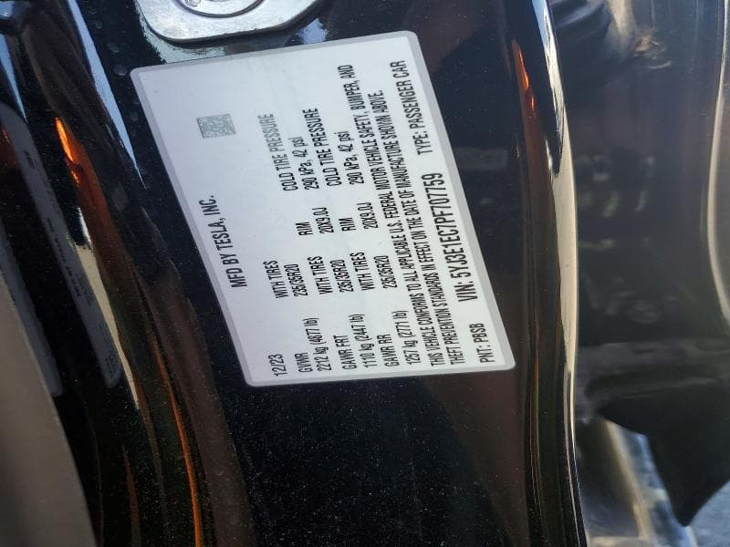 2023 TESLA MODEL 3 12