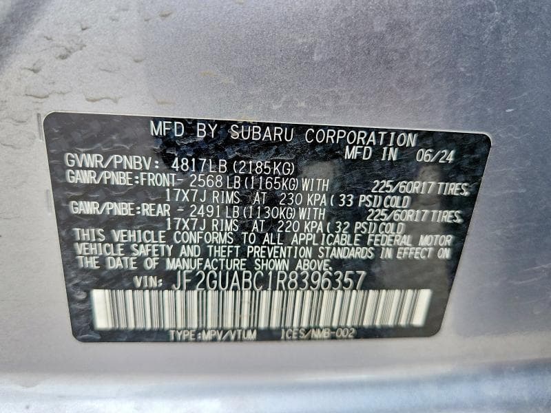 2024 SUBARU CROSSTREK 14