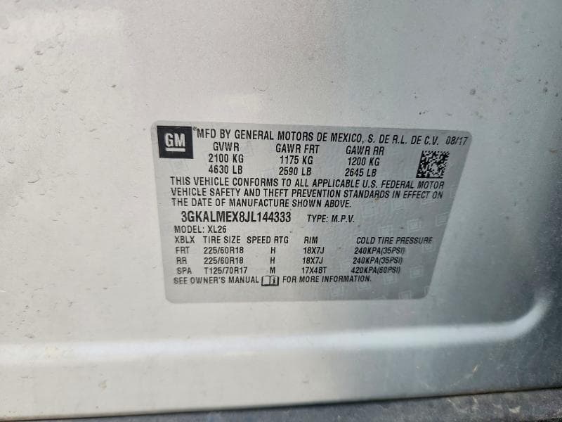2018 GMC TERRAIN SLE 13