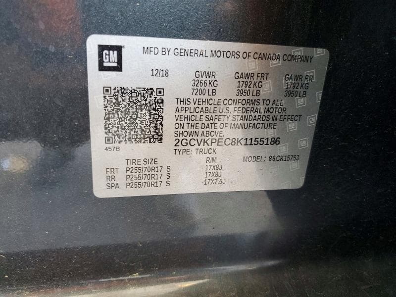2019 CHEVROLET SILVERADO LD K1500 LT 10