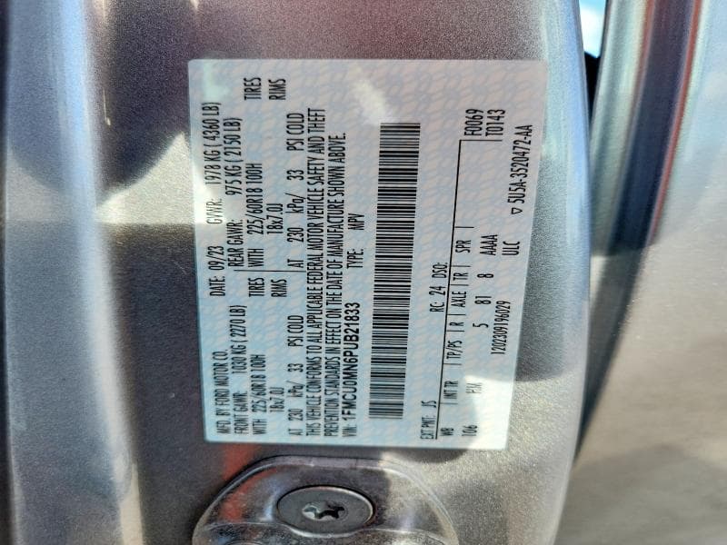 2023 FORD ESCAPE ST LINE 13