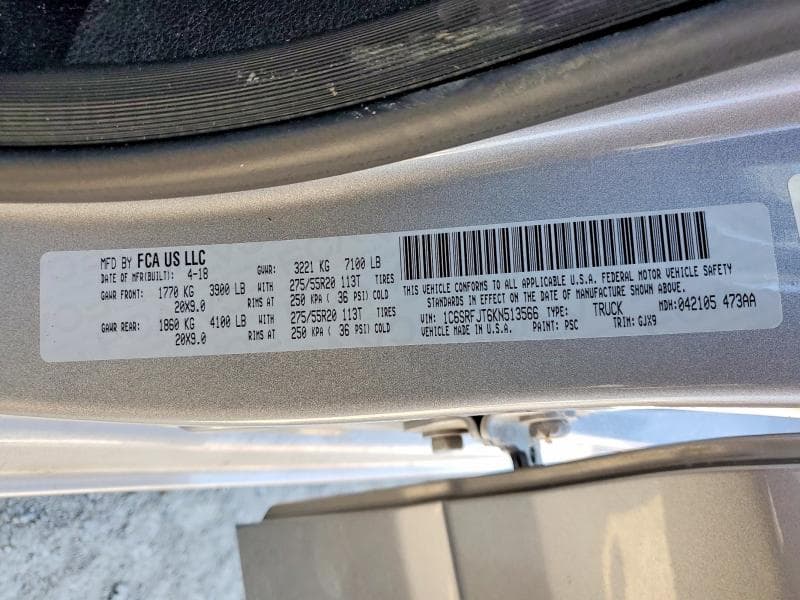 2019 RAM 1500 LARAMIE 12