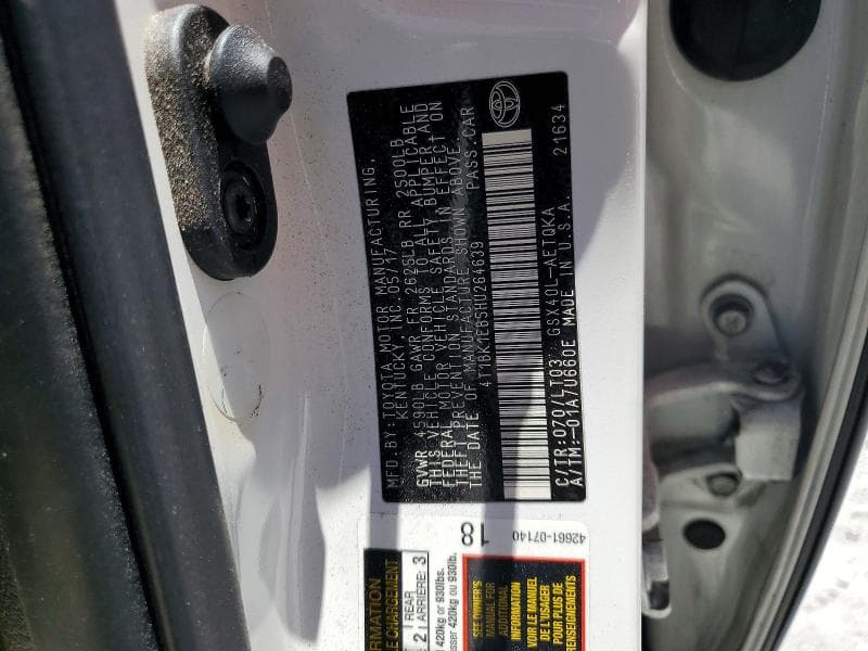 2017 TOYOTA AVALON TOURING 13