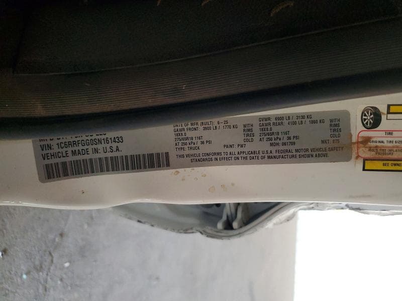 2025 RAM 1500 TRADESMAN 12
