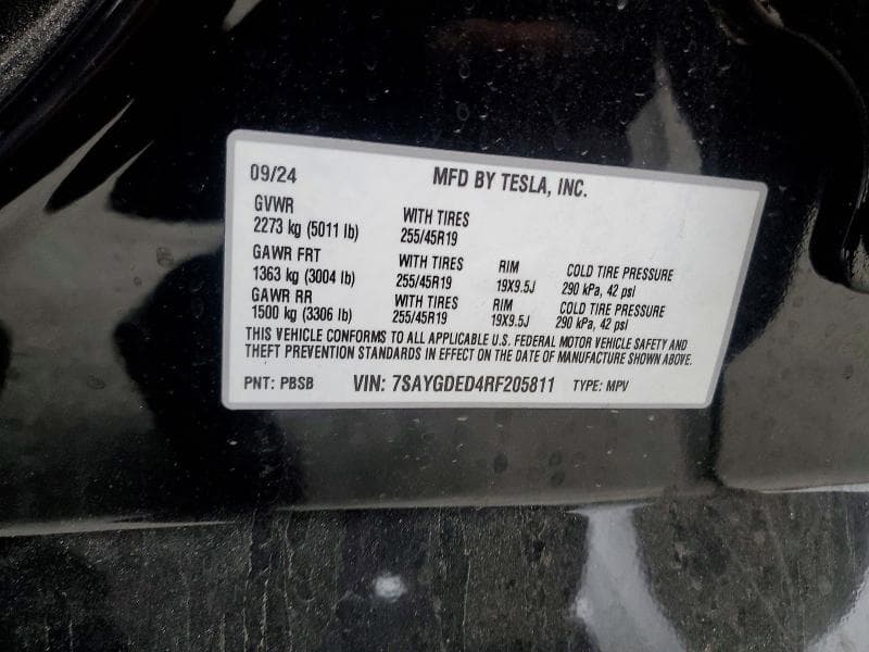 2024 TESLA MODEL Y 12