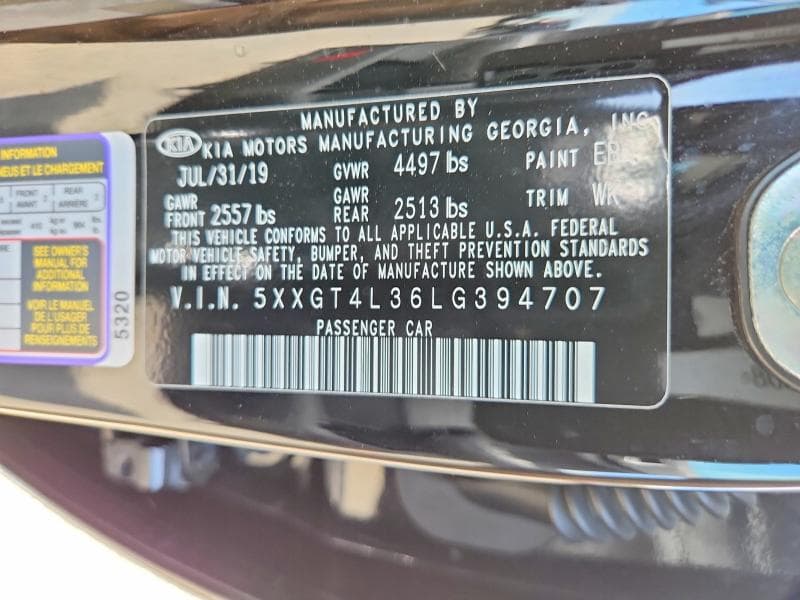 2020 KIA OPTIMA S 12