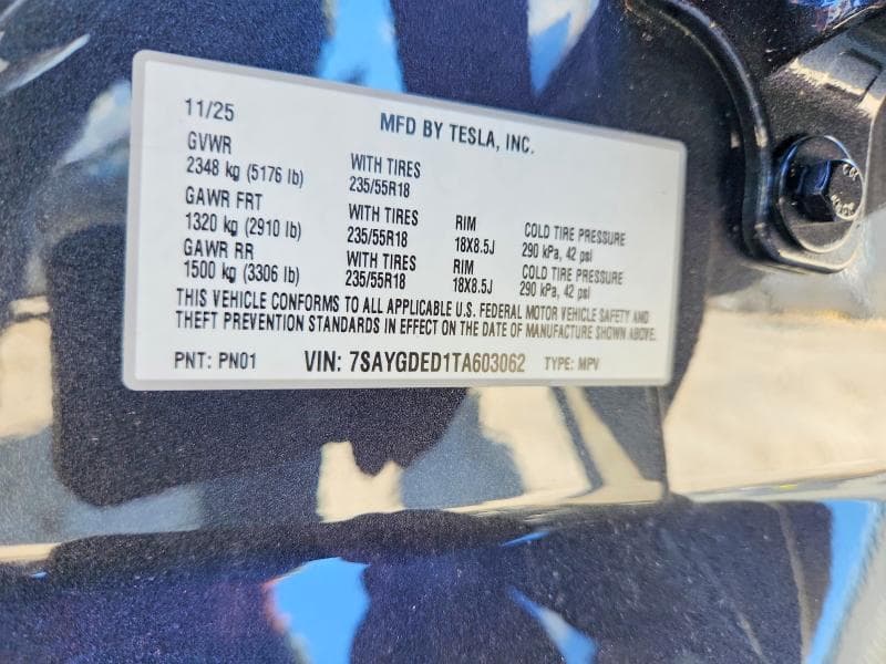 2026 TESLA MODEL Y 13