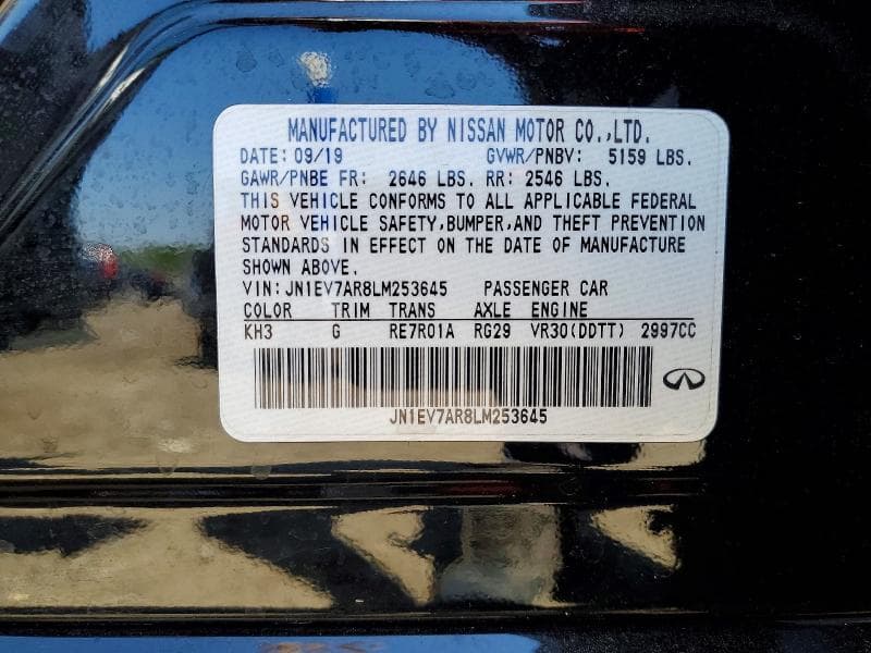 2020 INFINITI Q50 12