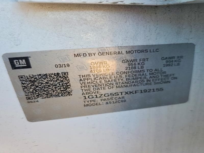 2019 CHEVROLET MALIBU RS 13