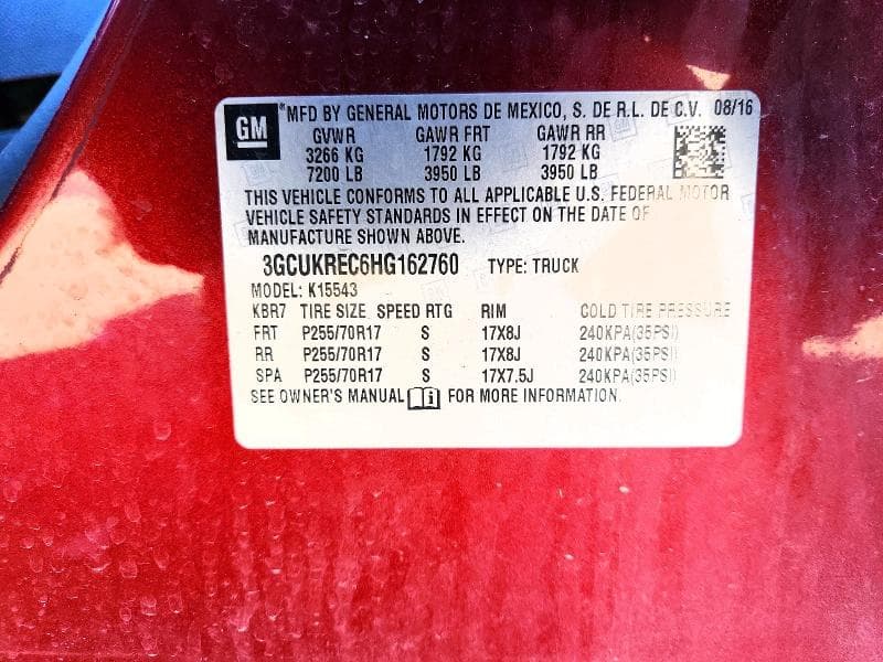 2017 CHEVROLET SILVERADO K1500 LT 12