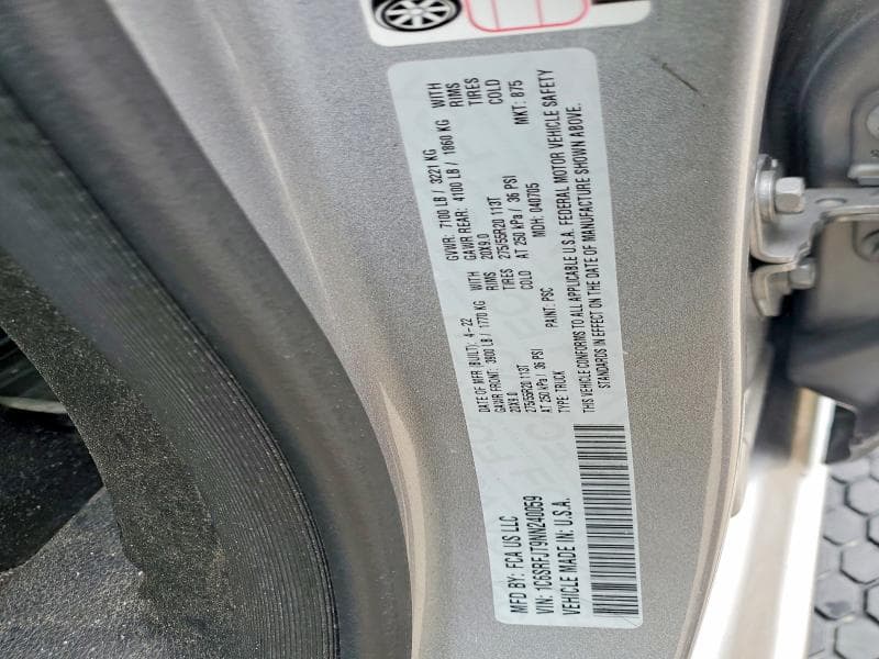 2022 RAM 1500 LARAMIE 12