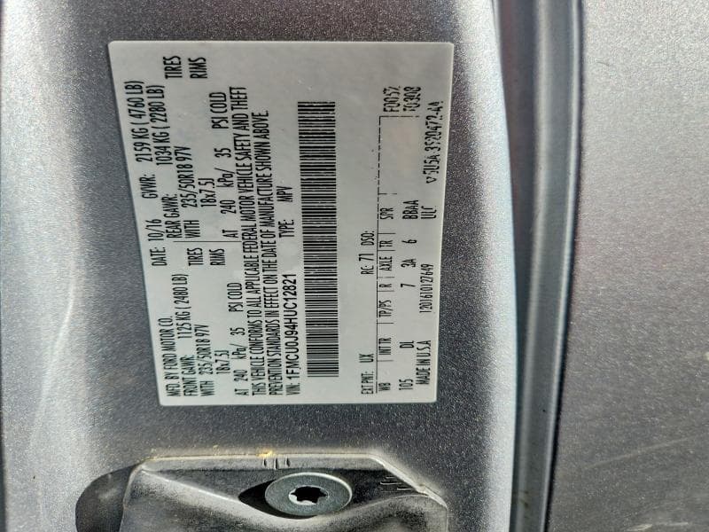 2017 FORD ESCAPE TITANIUM 13