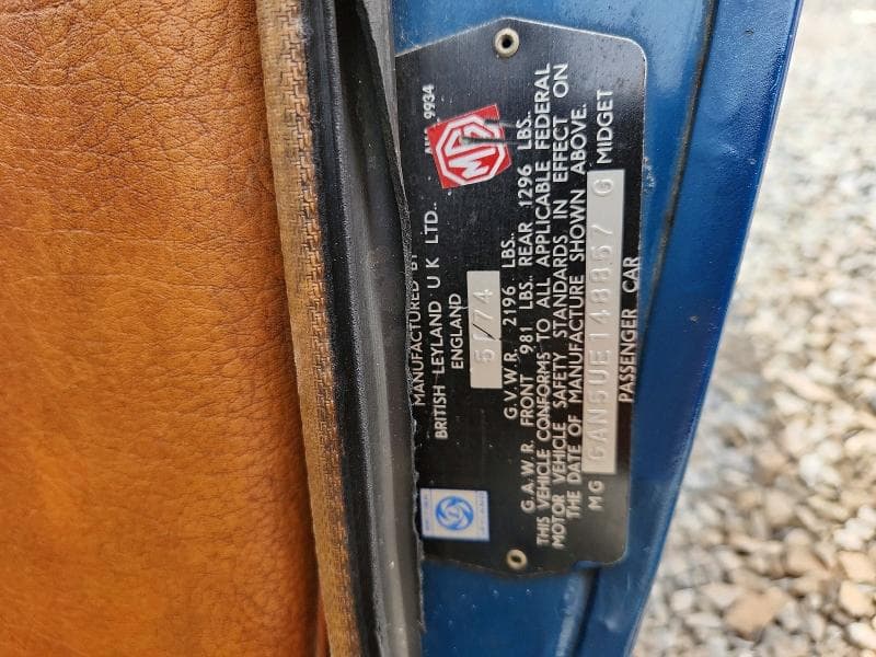 1974 MG MIDGET 24