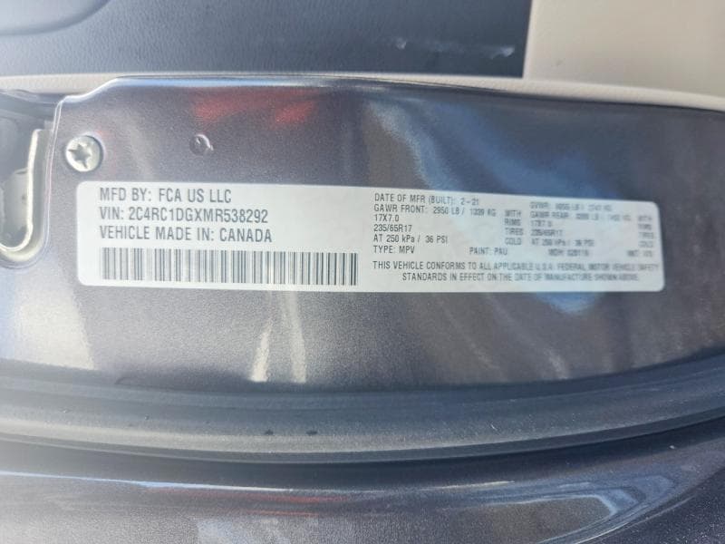 2021 CHRYSLER VOYAGER LXI 13