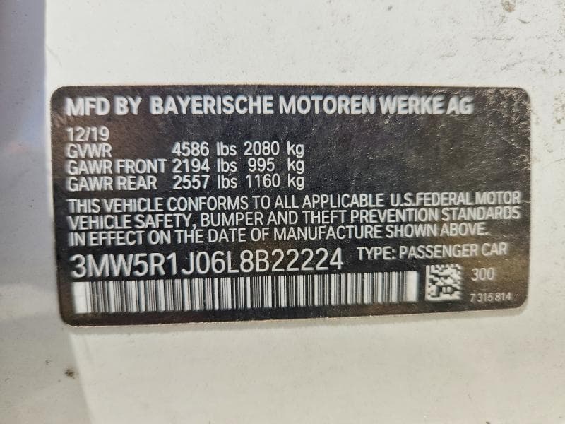 2020 BMW 330I 12