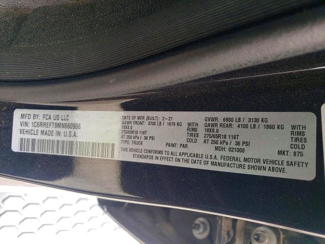 2021 RAM 1500 BIG HORN 12