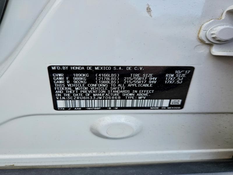 2018 HONDA HR-V LX 12