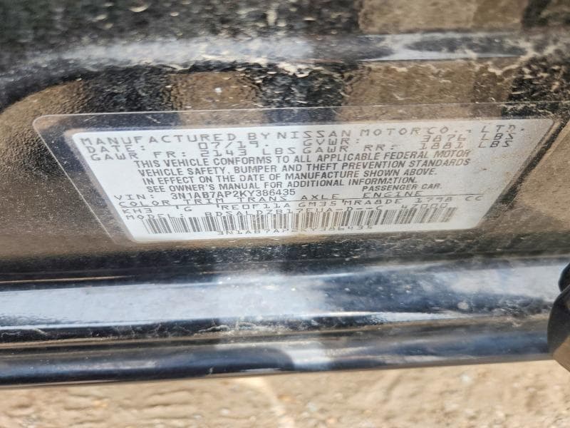 2019 NISSAN SENTRA SV 12