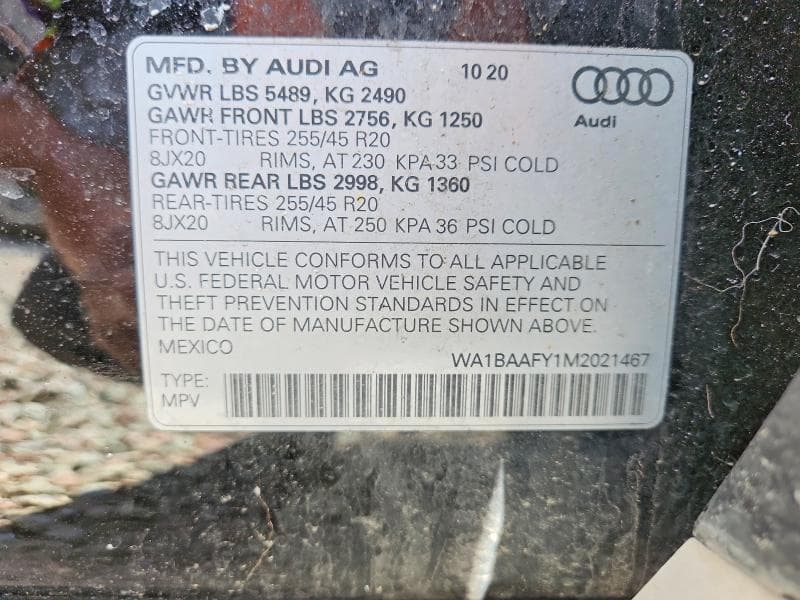 2021 AUDI Q5 PREMIUM PLUS 14