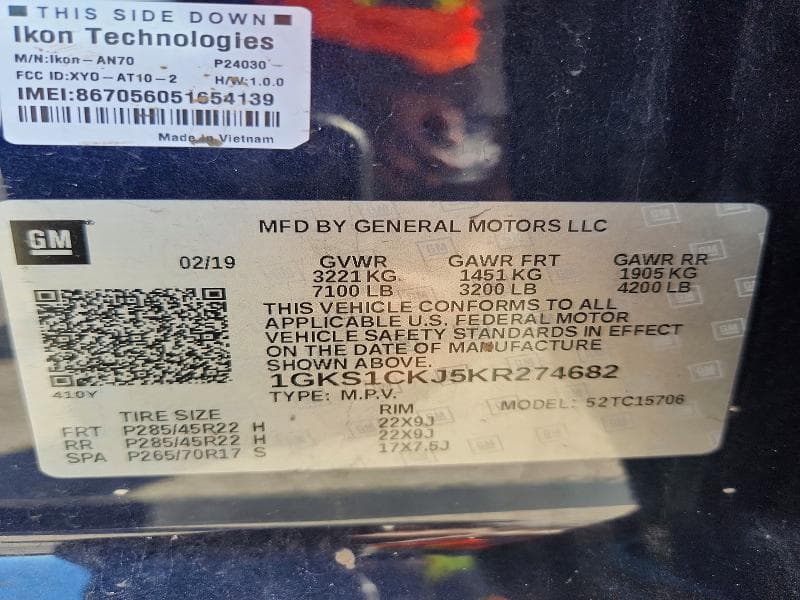 2019 GMC YUKON DENALI 12