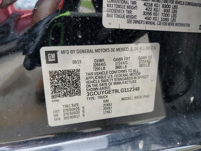 2020 CHEVROLET SILVERADO K1500 LTZ 12